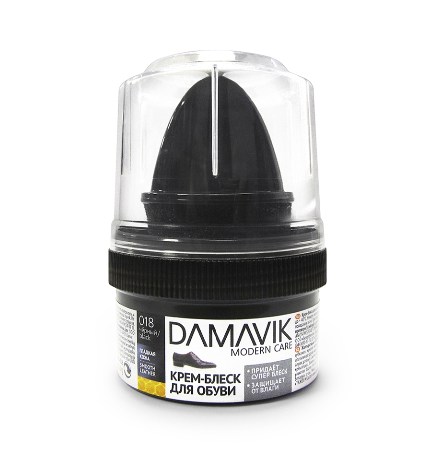 DAMAVIK КР-БЛЕСК с губкой,пласт.банка ТЕМНО-КОР. 50мл.