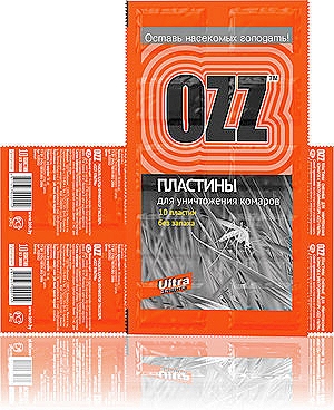 OZZ ULTRA защита ПЛАСТИНЫ для уничтожения КОМАРОВ К ЭЛЕКТРОФУМИГАТОРУ