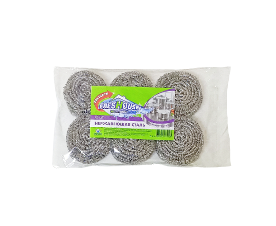 FRESHOUSE МОЧАЛКА металлическая 6 шт.