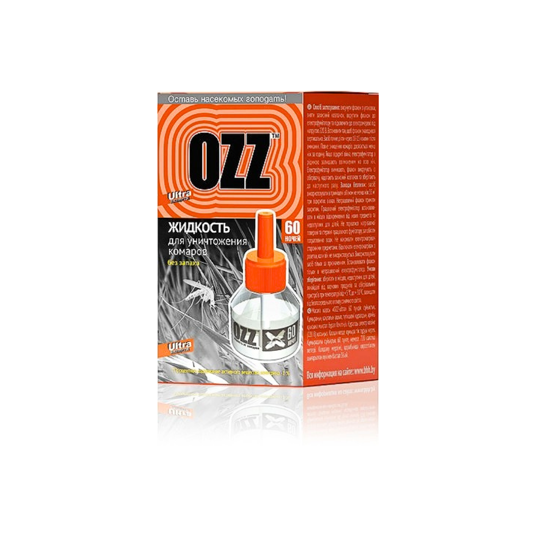 OZZ ULTRA защита ЖИДКОСТЬ для уничтожения КОМАРОВ  60 НОЧЕЙ