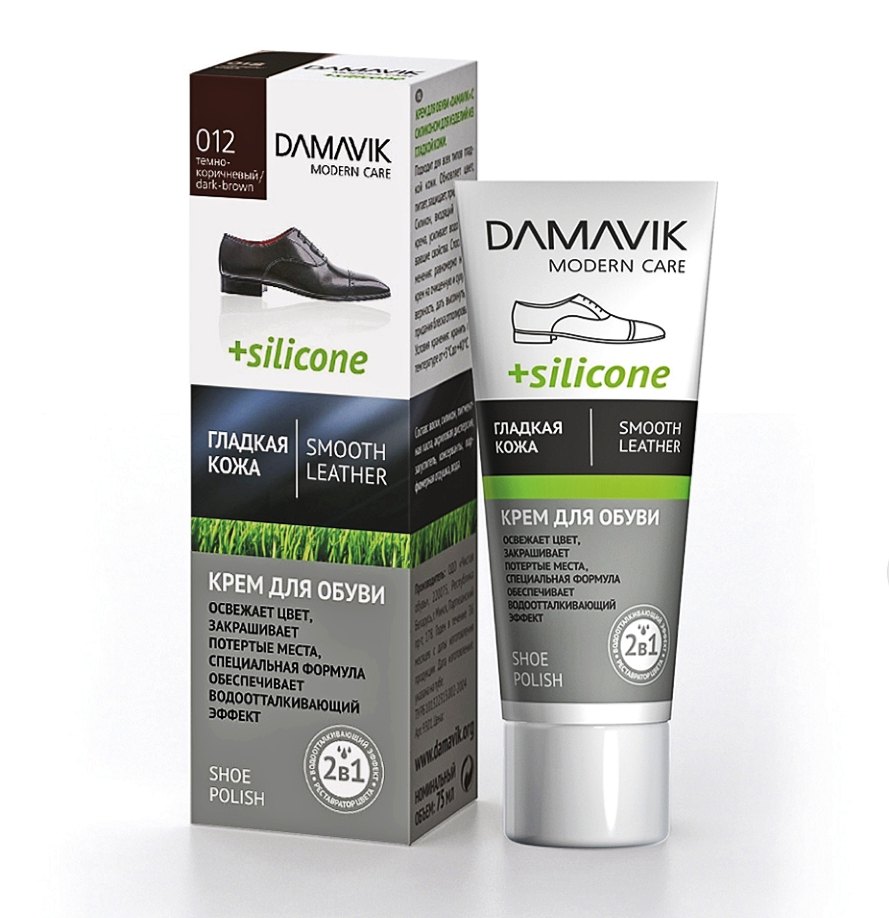 DAMAVIK КР-ТУБ для обуви с силиконом ТЕМНО-КОР 75мл.