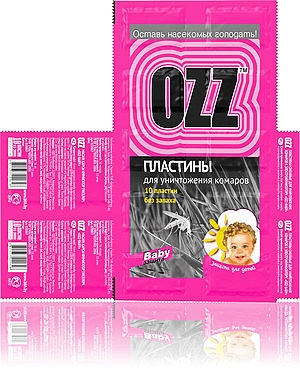 OZZ  BABY ПЛАСТИНЫ для уничтожения КОМАРОВ К ЭЛЕКТРОФУМИГАТОРУ