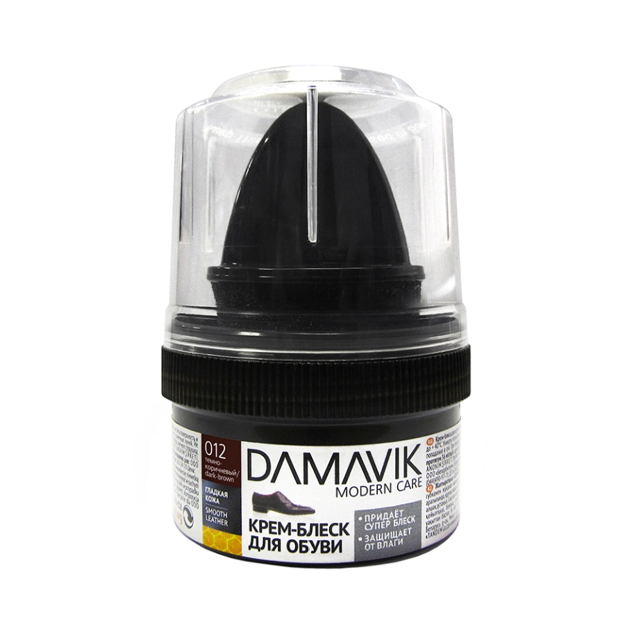 DAMAVIK КР-БЛЕСК с губкой,пласт.банка ЧЕР. 50мл.