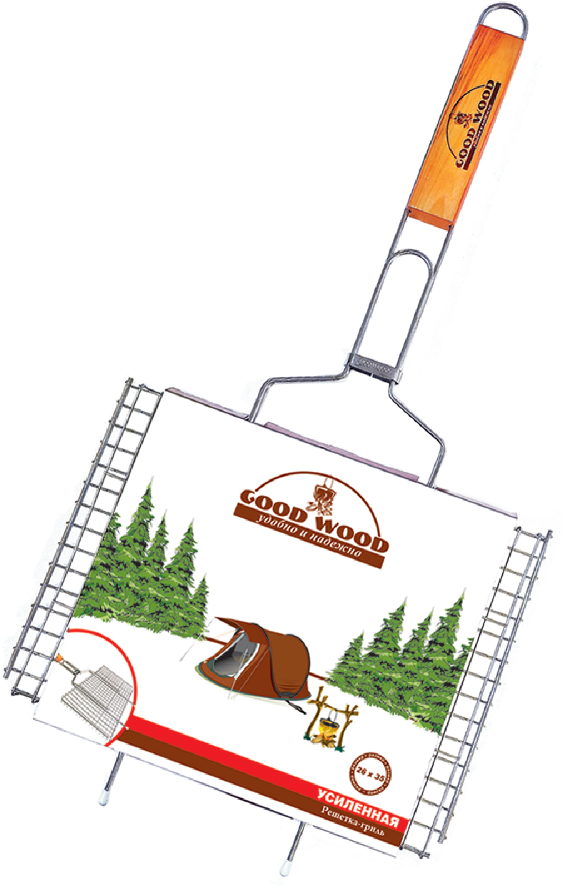 GOOD WOOD РЕШЕТКА-ГРИЛЬ 26*35СМ