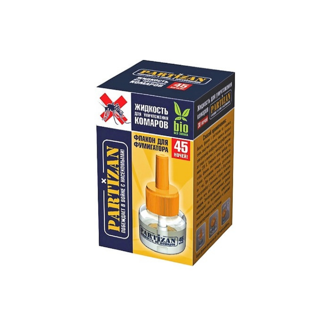 PARTIZAN ЖИДКОСТЬ для уничтожения КОМАРОВ 45 НОЧЕЙ