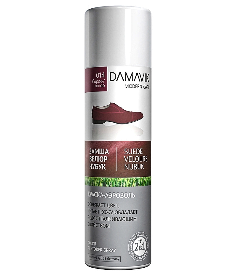 DAMAVIK А/Э для замши, велюра, нубука БОРДО 250мл. (Турция)