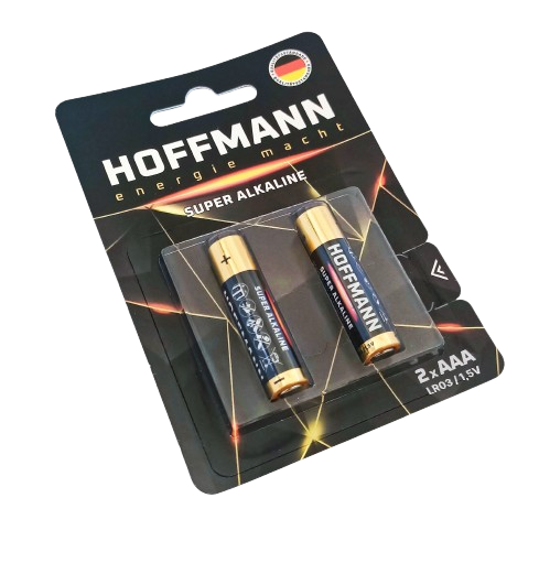 БАТАРЕЙКИ "HOFFMANN" SUPER ALKILINE (AAA) 2 шт.в блистере