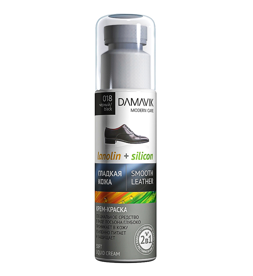 DAMAVIK КР-КРАСКА для обуви ЧЕР. 75мл. (04,18)